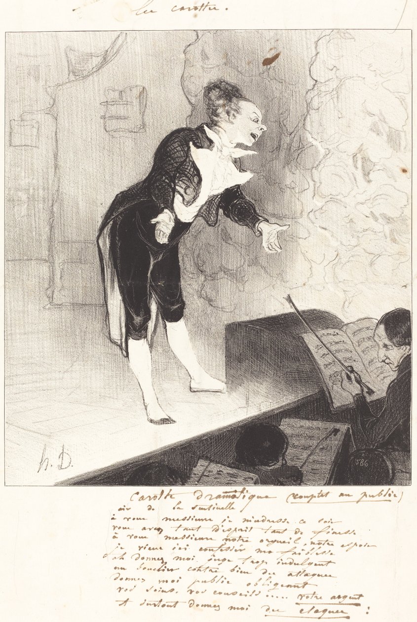 dramatik havuç by Honoré Daumier