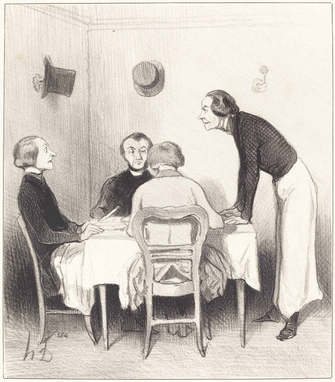 restoran havuç by Honoré Daumier
