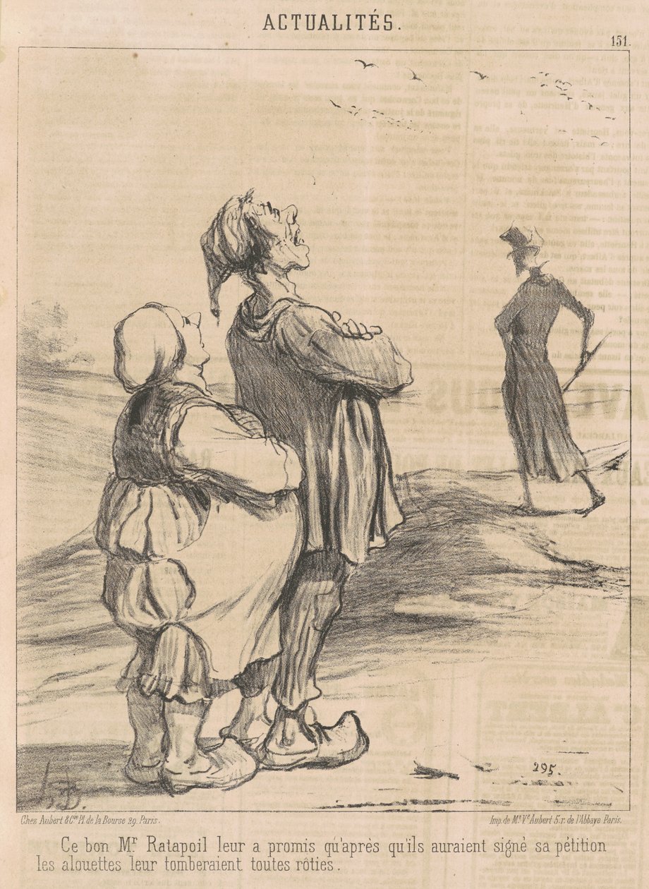 Bu iyi Bay Ratapoil onlara söz verdi... by Honoré Daumier