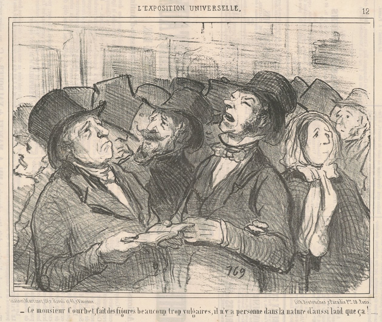 Bu Mösyö Courbet... by Honoré Daumier