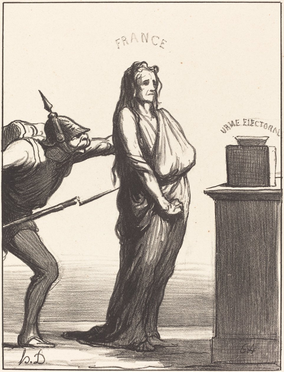 Bazı gazetelerin dediği... by Honoré Daumier