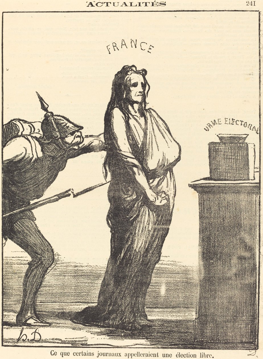 Bazı gazetelerin dediği... by Honoré Daumier