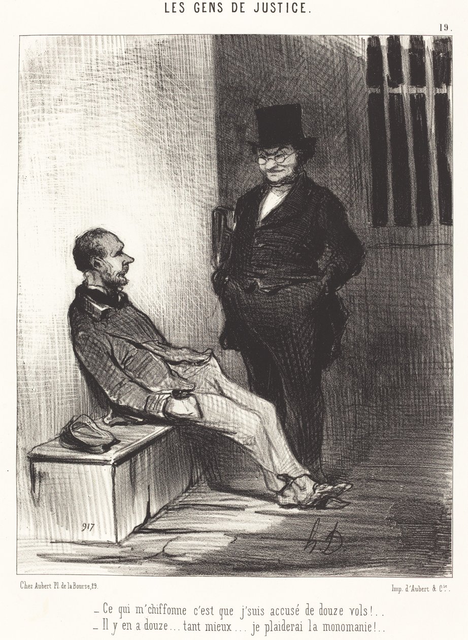 Beni rahatsız eden şey... on iki uçuş!... by Honoré Daumier