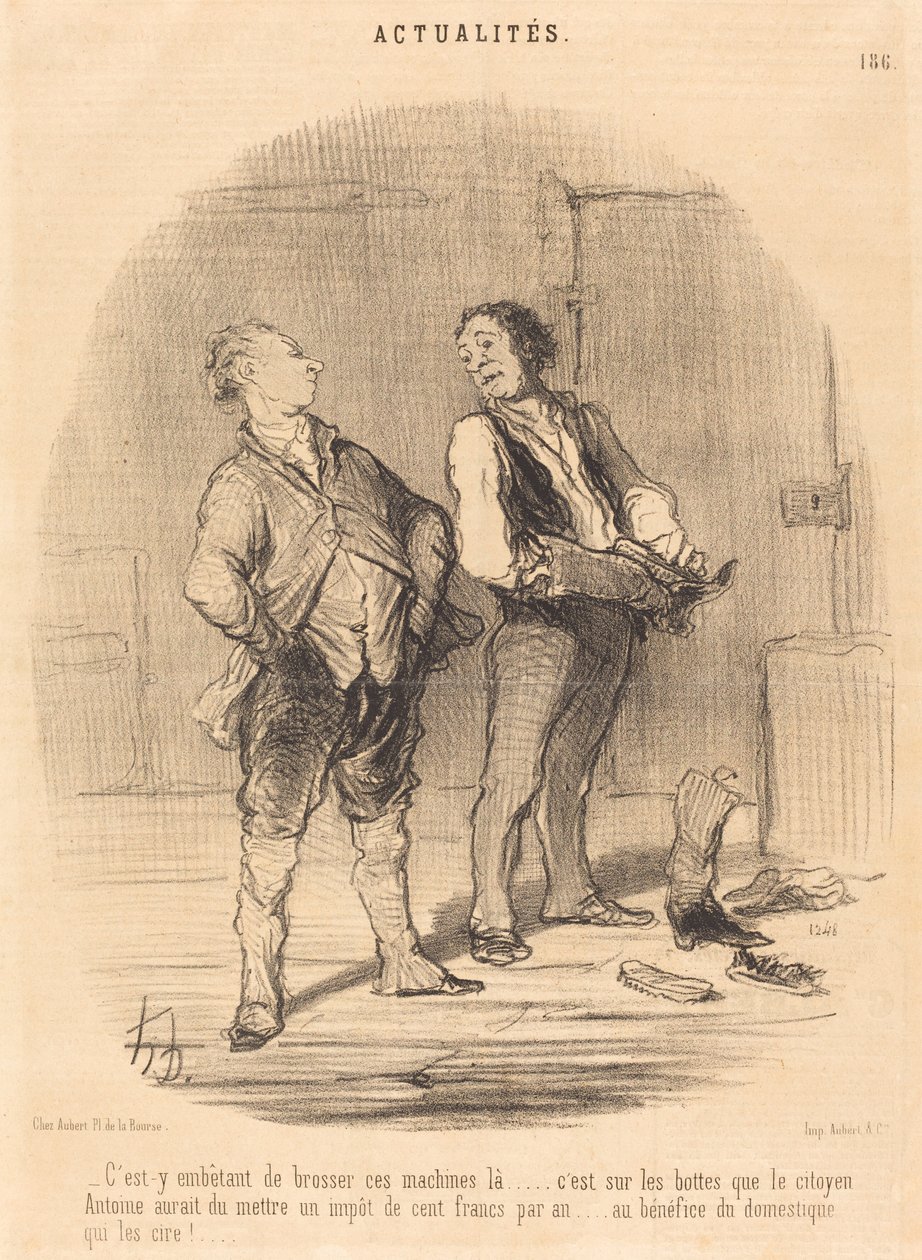 Bu makineleri orada fırçalamak can sıkıcı mı ... by Honoré Daumier