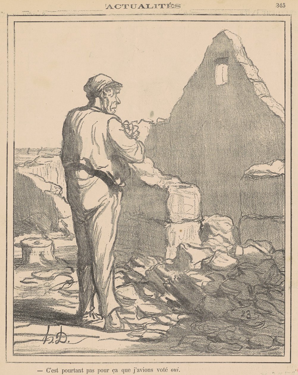 Ama bu yüzden değil... by Honoré Daumier