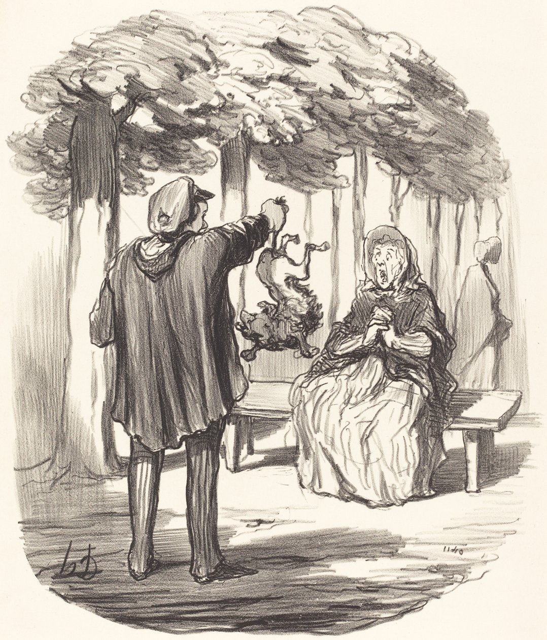 Orada mısın by Honoré Daumier