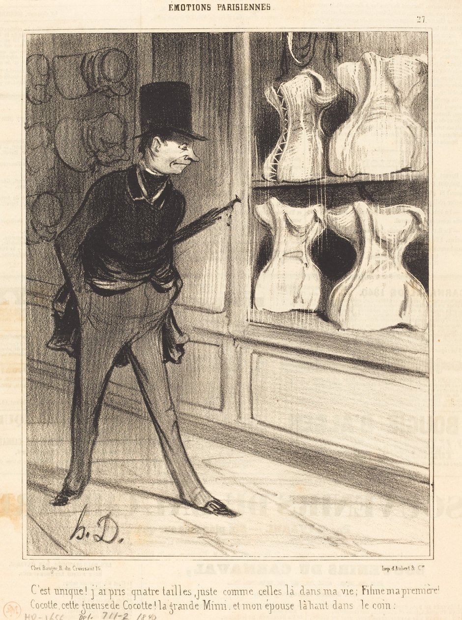 Eşsiz! Dört beden aldım... by Honoré Daumier