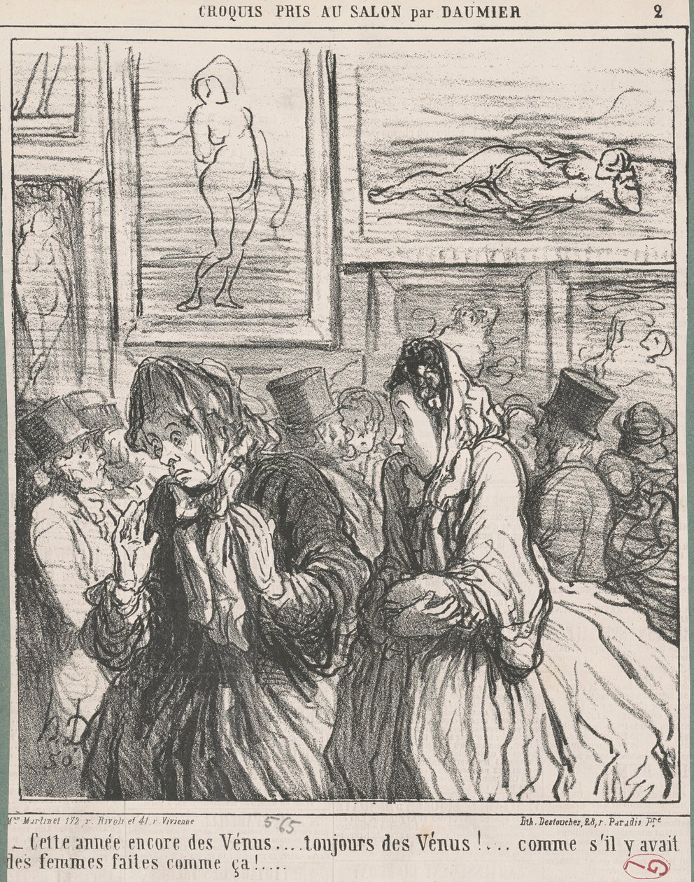 Bu yıl yine Venüs... by Honoré Daumier