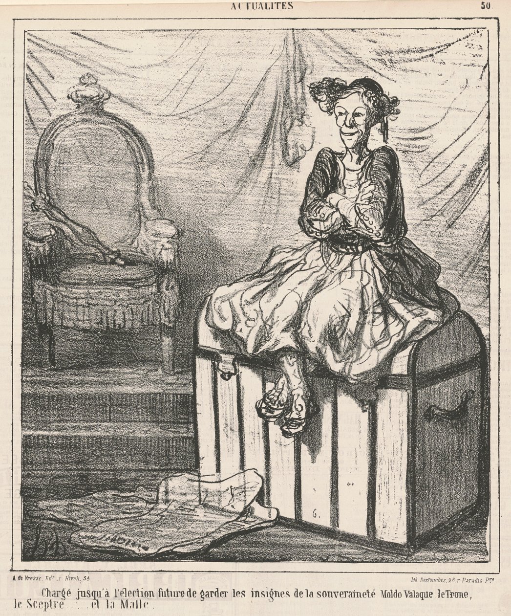 Egemenlik nişanını korumakla suçlandı by Honoré Daumier