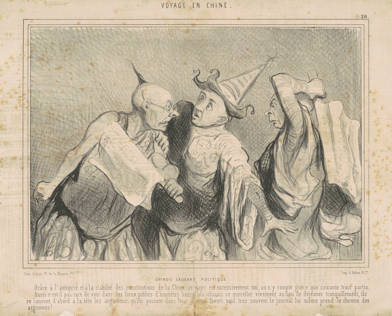 Çin sohbet siyaseti by Honoré Daumier