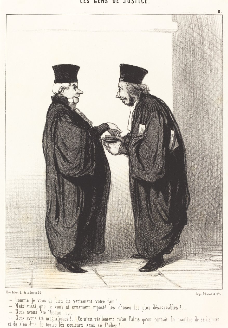 Sana kabaca söylediğim gibi, bitirdin! by Honoré Daumier