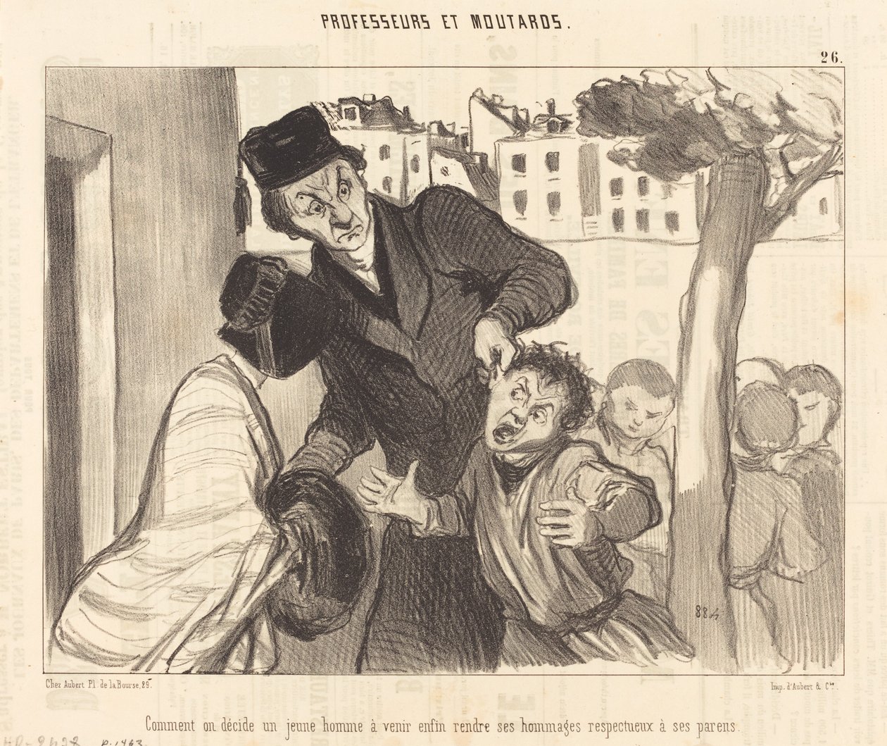 Bir gencin geleceğine nasıl karar verirsiniz... by Honoré Daumier