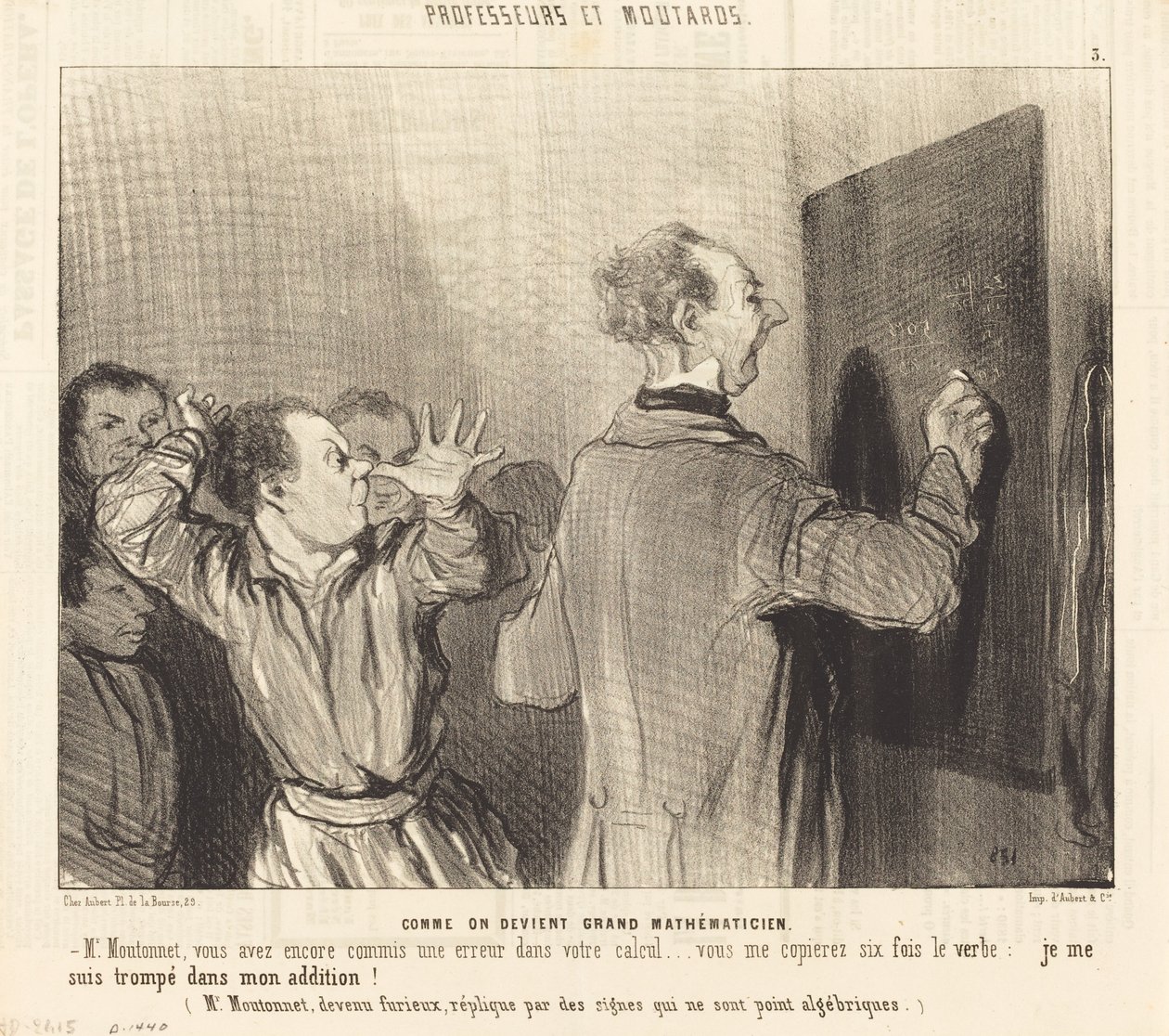 Nasıl büyük bir matematikçi olunur by Honoré Daumier
