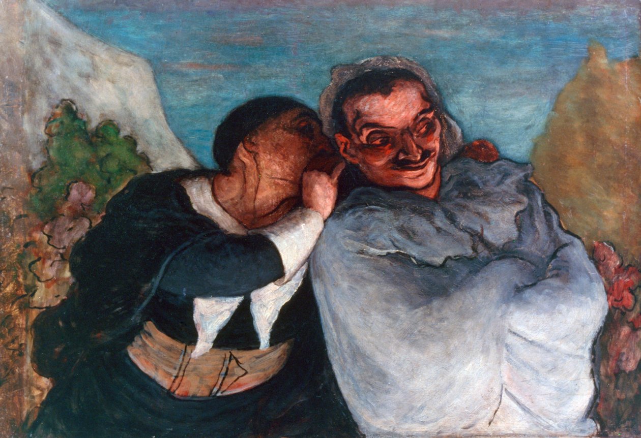 Crispin ve Scapin, c1863-1865 by Honoré Daumier