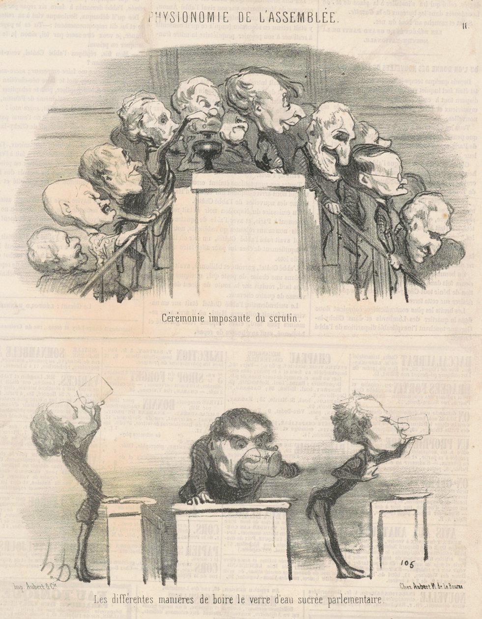 Büyük Oylama Töreni by Honoré Daumier