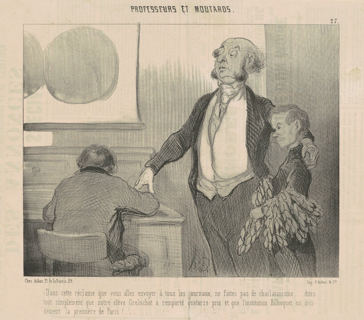 Göndereceğiniz bu reklamda... by Honoré Daumier