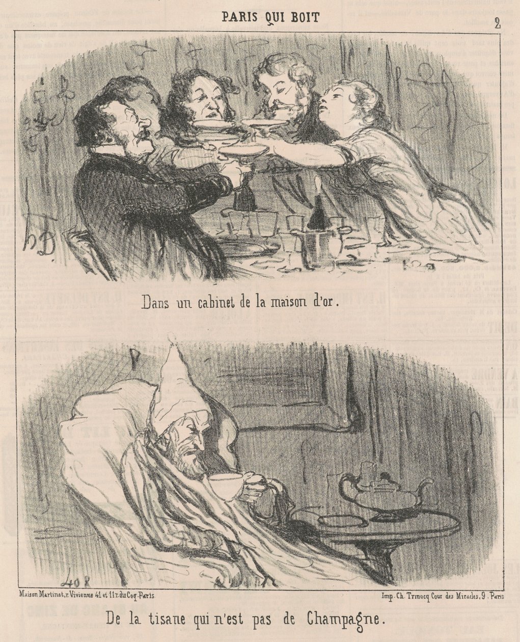 Altın evin bir dolabında by Honoré Daumier