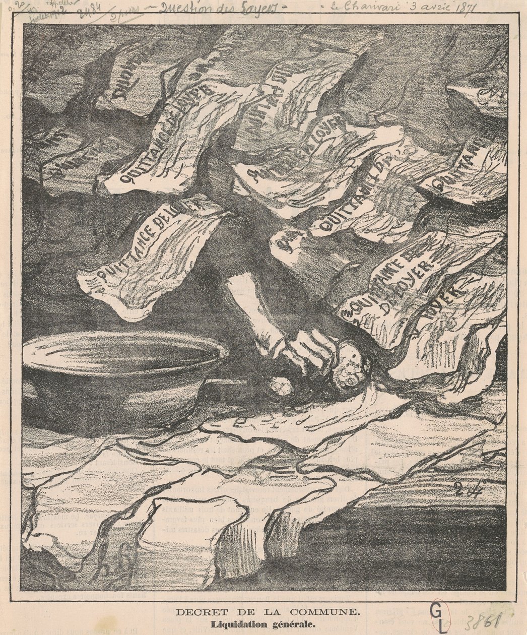 komün kararnamesi by Honoré Daumier