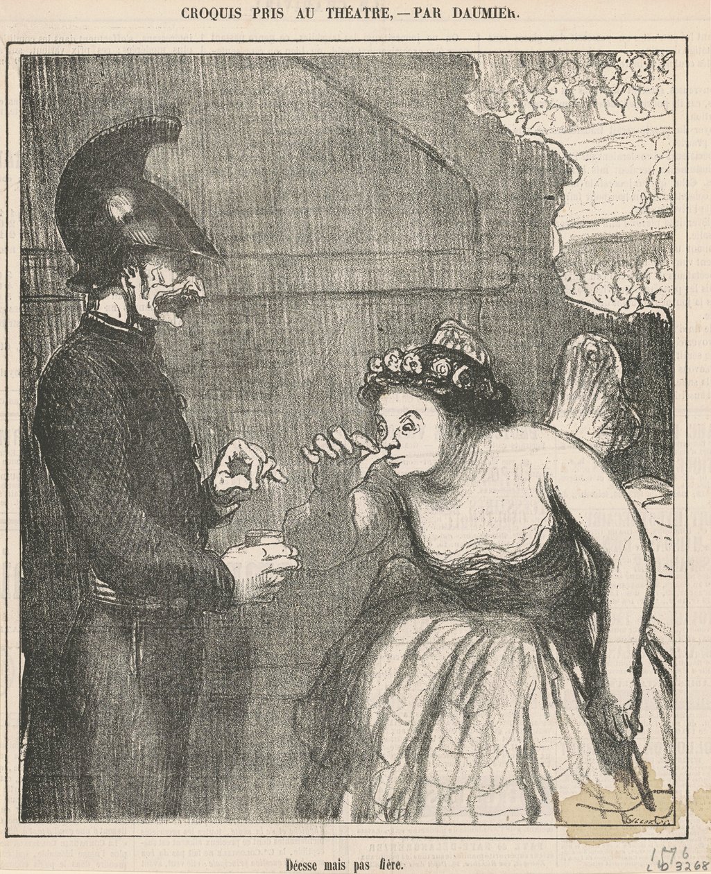 Tanrıça ama gururlu değil by Honoré Daumier