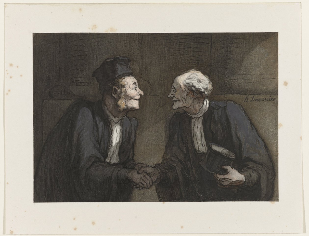 İki avukat: el sıkışma İki avukat: el sıkışma. by Honoré Daumier