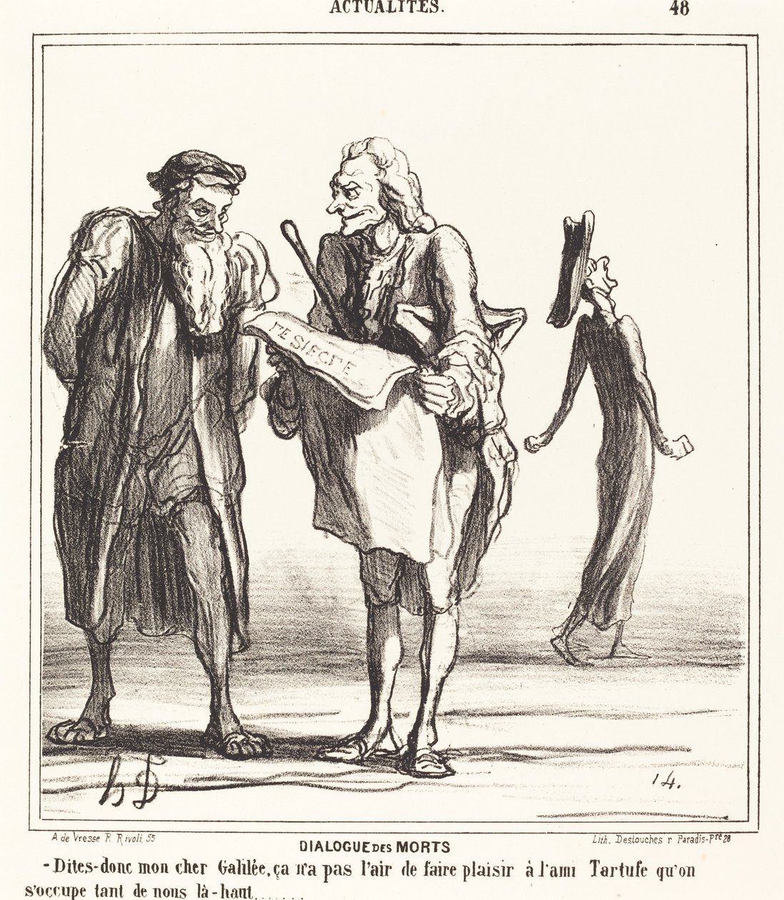 Ölülerin Diyaloğu by Honoré Daumier