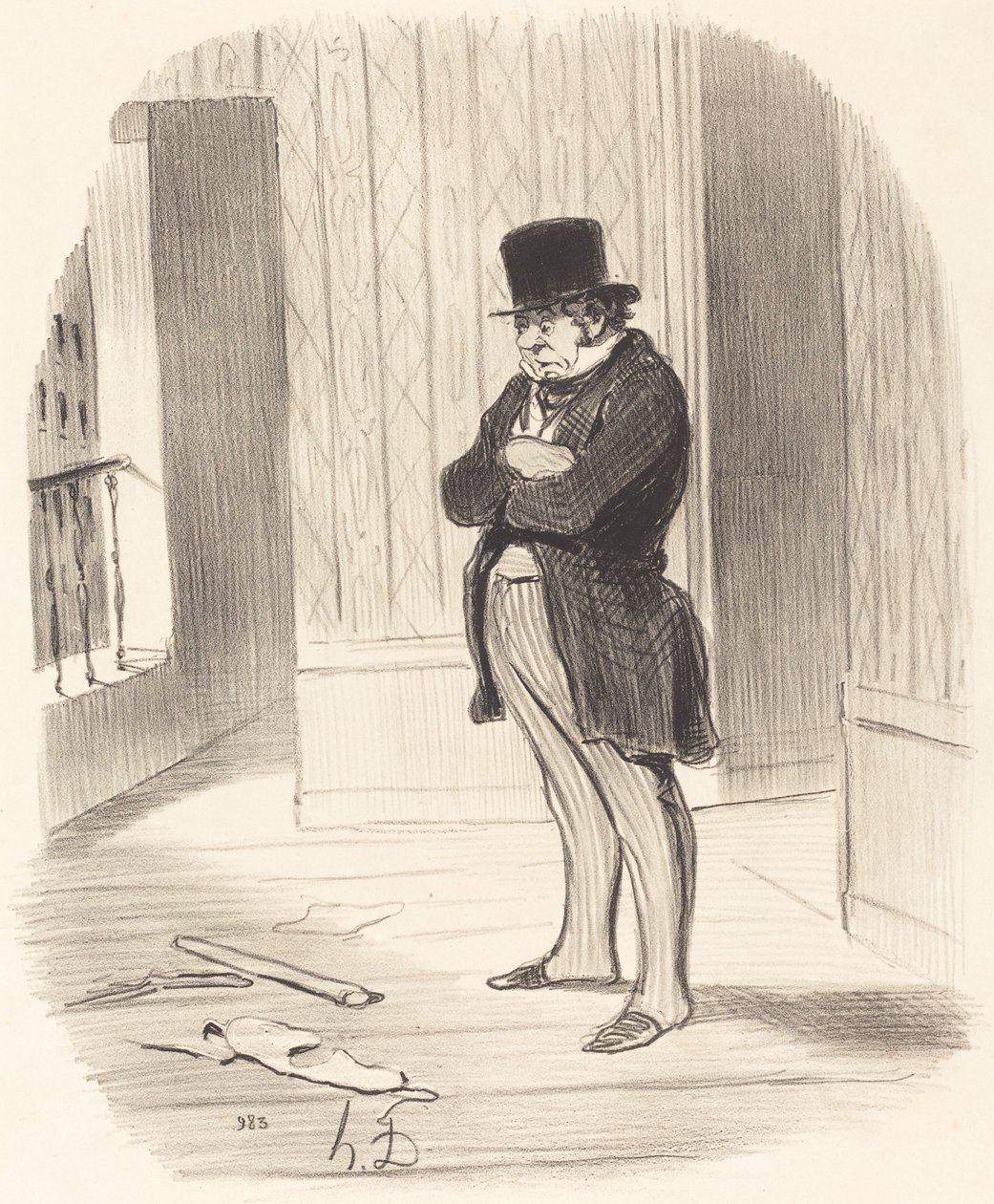 Etkilenmiş!... by Honoré Daumier