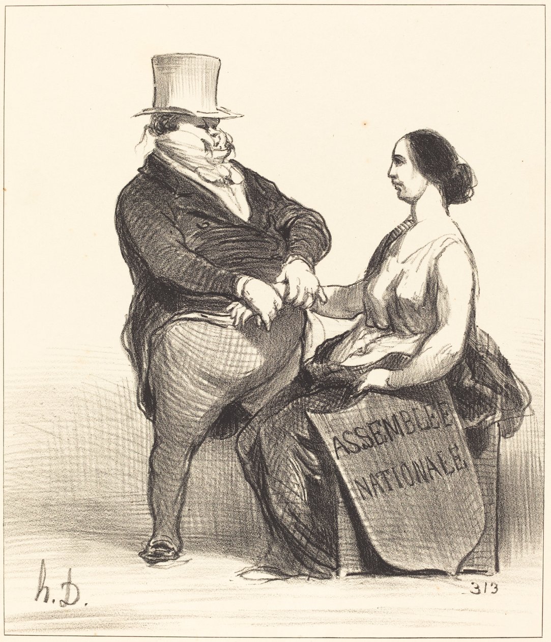 Doktor... O kadar hasta değilim... by Honoré Daumier