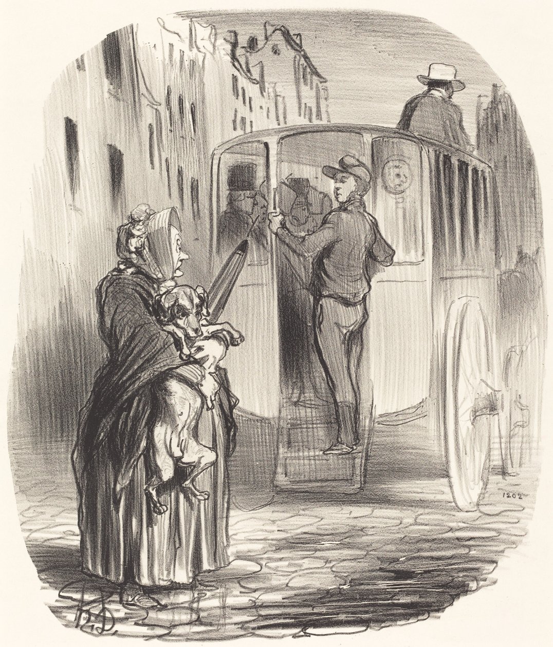 Üzgünüm Vatandaş... Köpek almıyorum... by Honoré Daumier