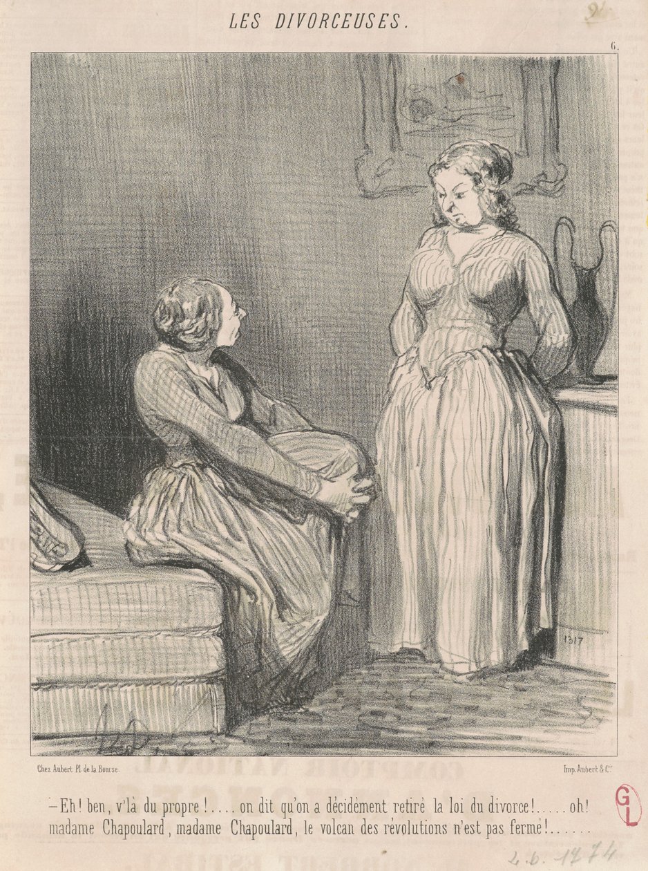 Hey! Ben, burası temiz! ... biri der ki ... by Honoré Daumier