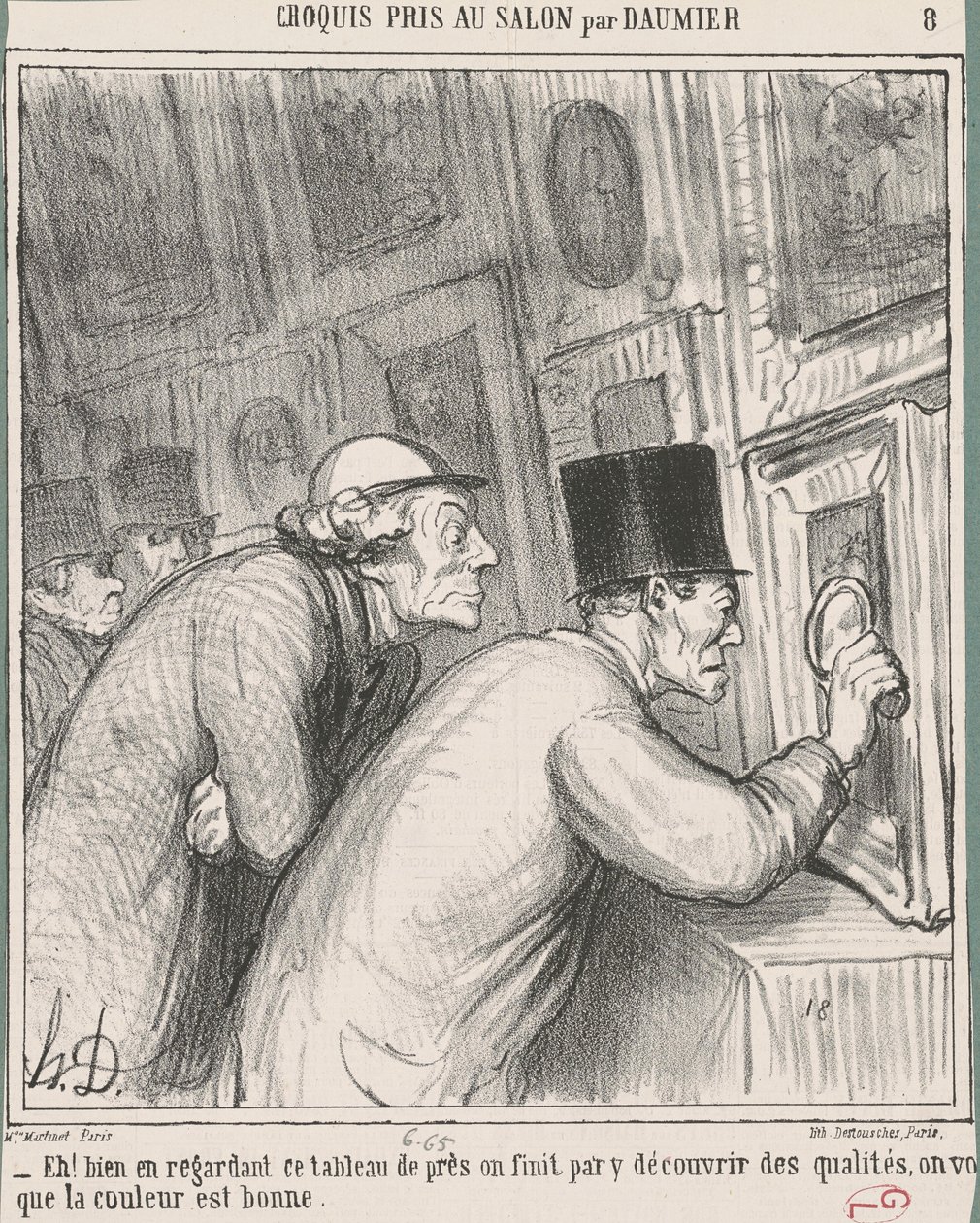 Hey! Bu tabloya iyi bakın by Honoré Daumier