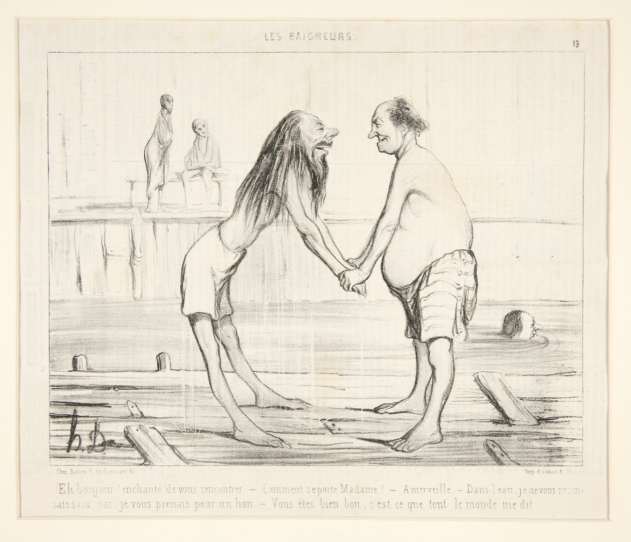 Hey merhaba! Tanıştığımıza memnun oldum by Honoré Daumier