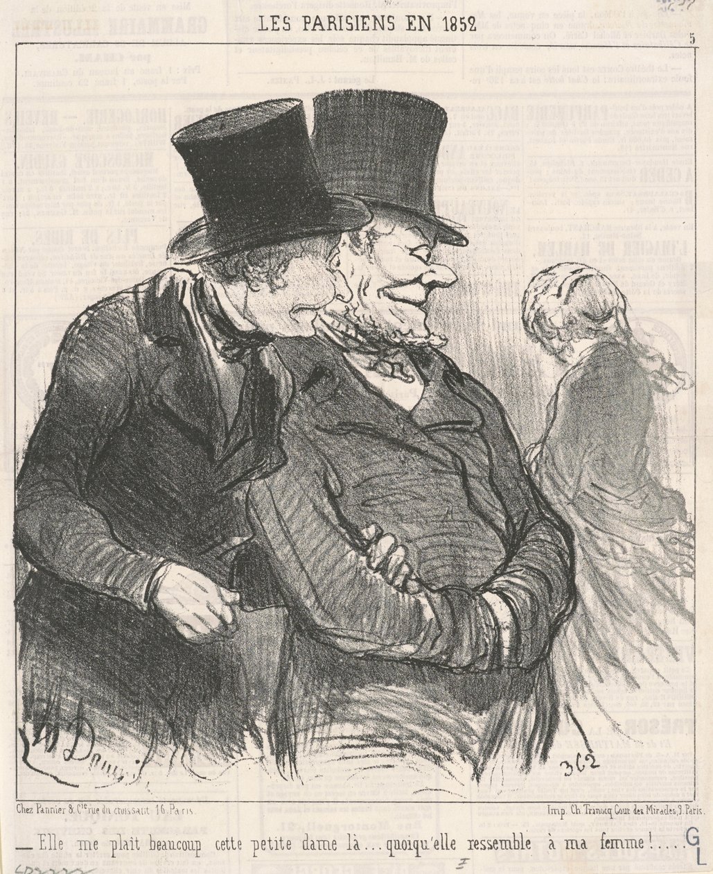 Beni çok seviyor... by Honoré Daumier