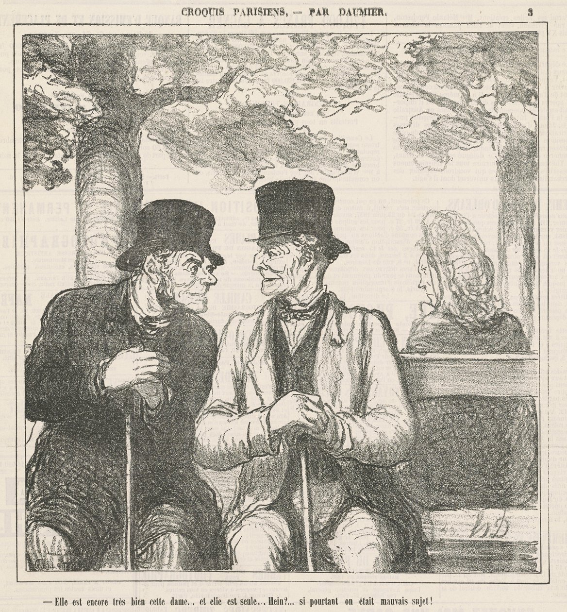 Hala çok iyi, bu bayan... by Honoré Daumier