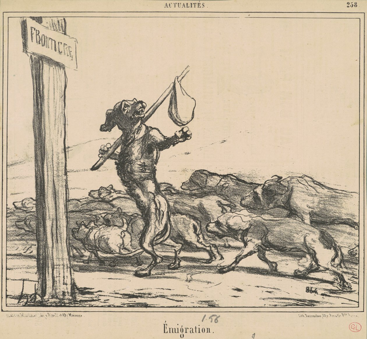 göç by Honoré Daumier