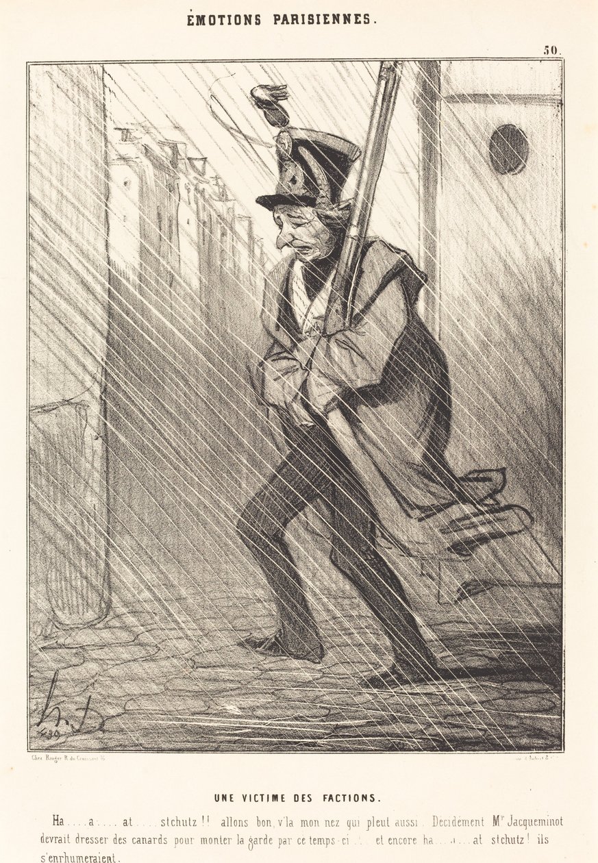 Paris Duyguları: Grupların Kurbanı by Honoré Daumier