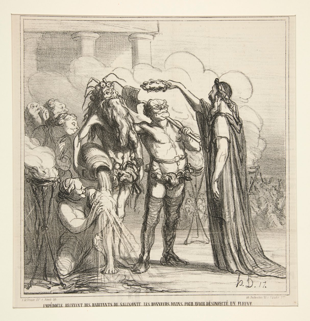 Empedokles alma by Honoré Daumier