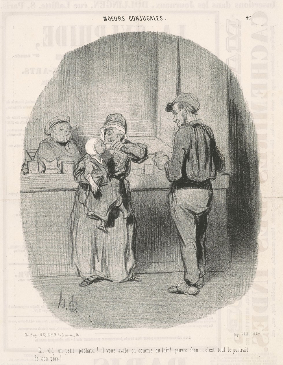 İşte küçük bir patlıcan! by Honoré Daumier