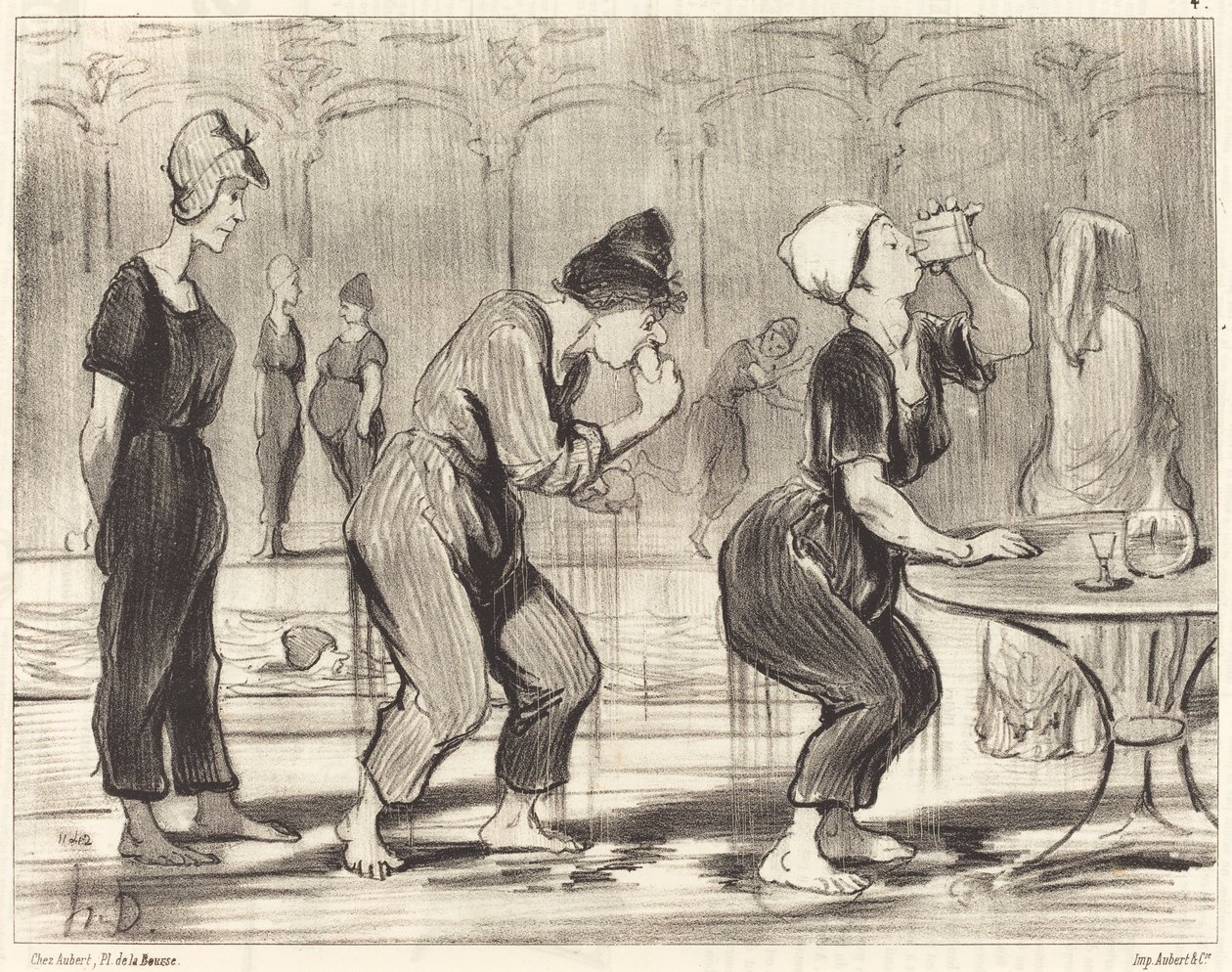İki dalış arasında by Honoré Daumier