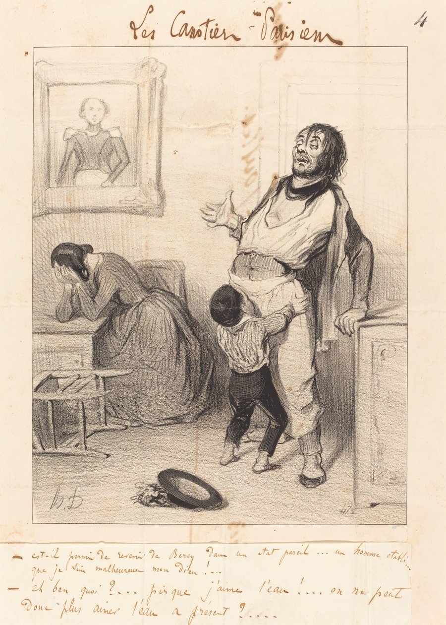 Böyle bir durumda... dönmek caiz mi... by Honoré Daumier