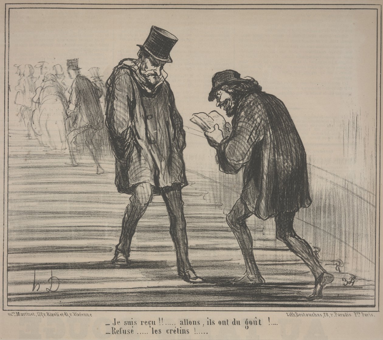 Sergi 1859, no. 5: geçtim! by Honoré Daumier