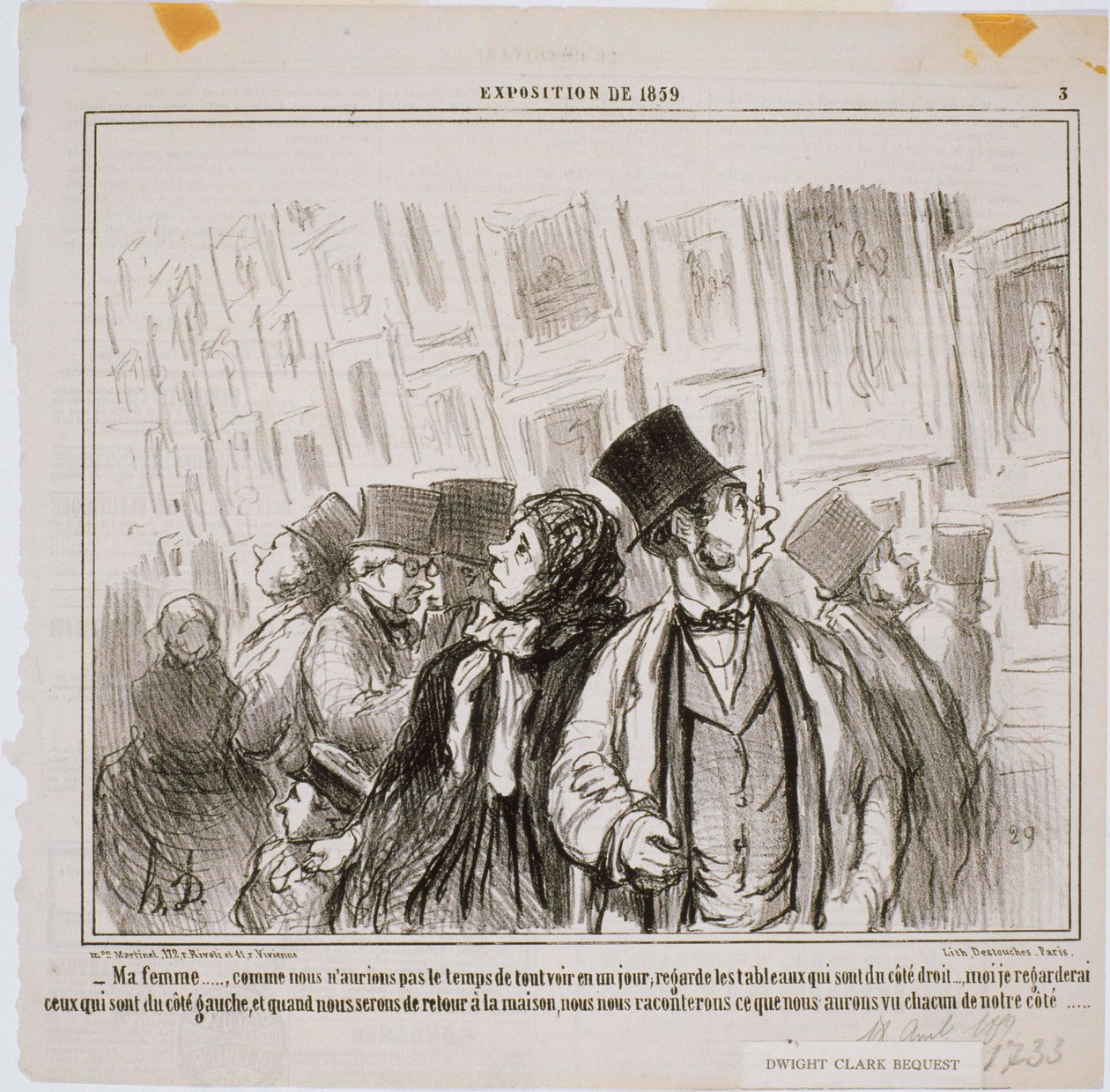 1859 - Eşim Sergisi… by Honoré Daumier