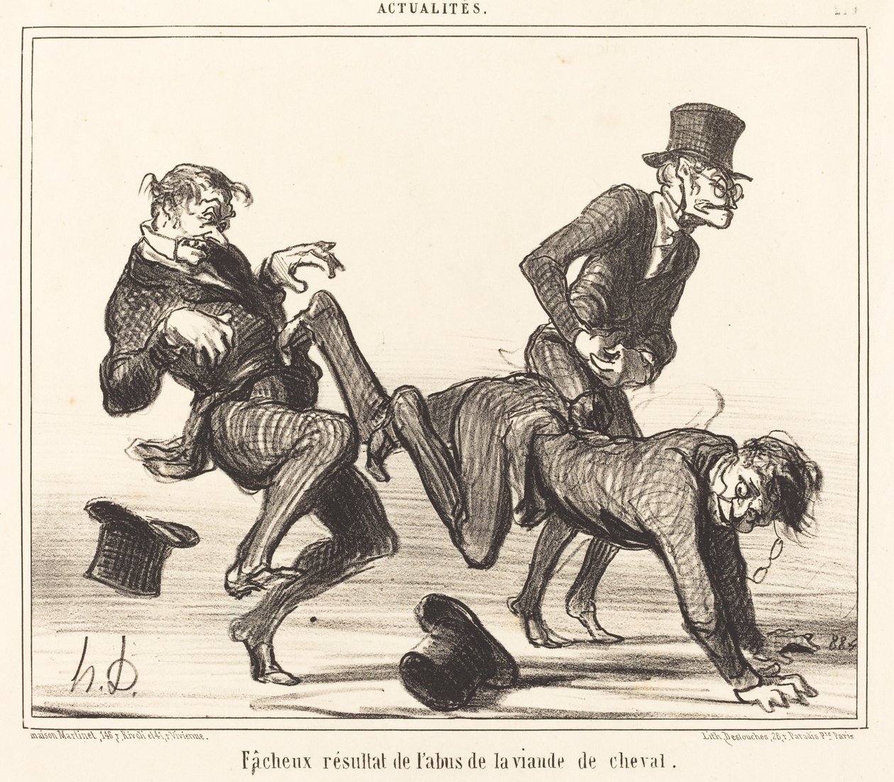 Talihsiz sonuç... at eti by Honoré Daumier