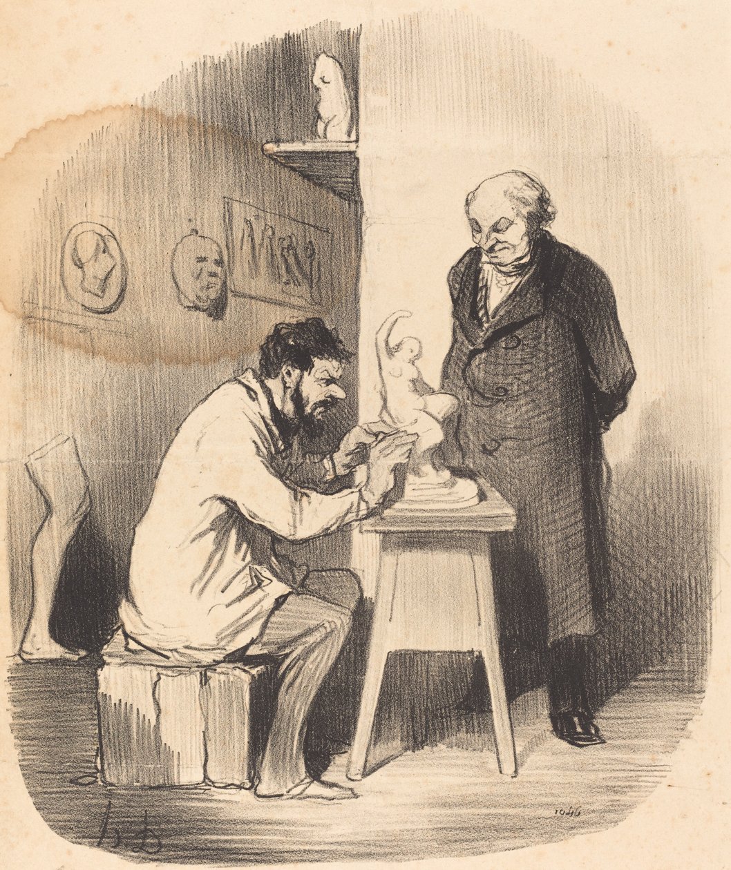 Bir gün sana yaptırmam gerekecek... by Honoré Daumier
