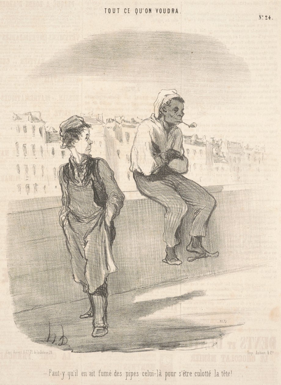O pipo tüttürmüş olmalı by Honoré Daumier