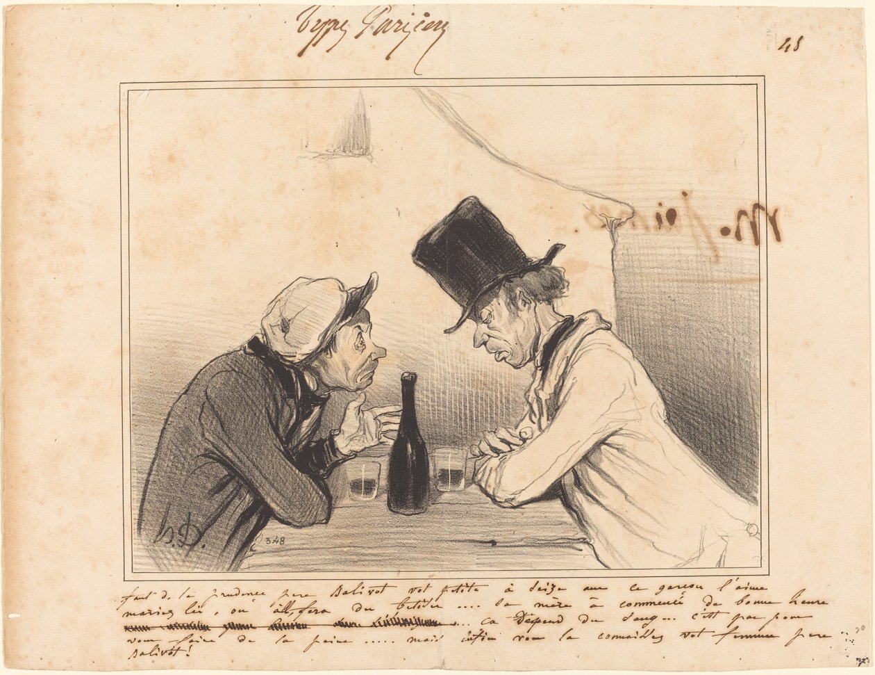 Dikkatli olmalısınız Peder Balivot, küçüğünüz on altı yaşında... by Honoré Daumier