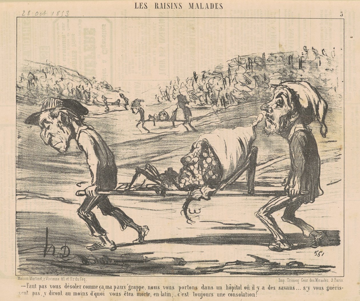 Böyle üzülme... by Honoré Daumier