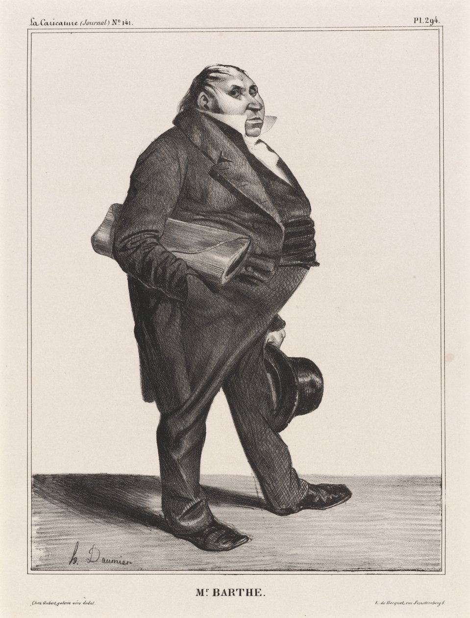 felix barthe by Honoré Daumier