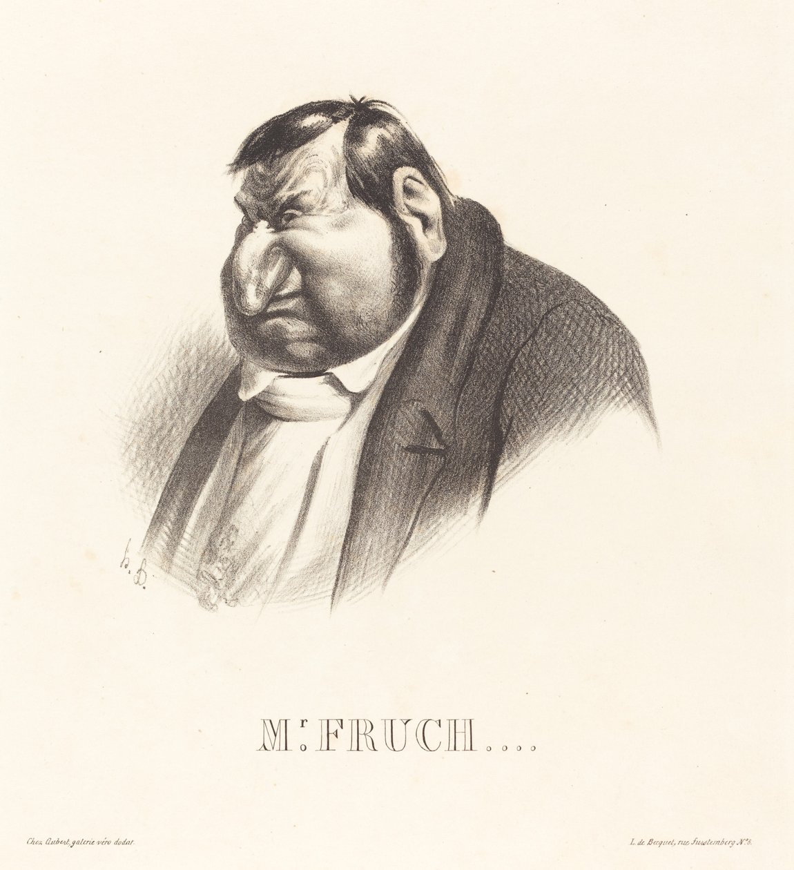Fruchard ve büstü by Honoré Daumier