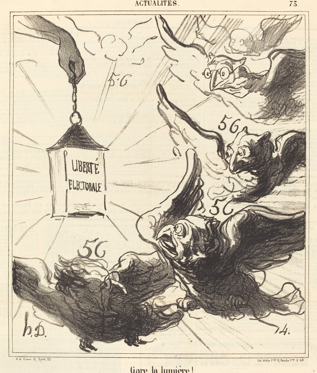 Işığı park edin! by Honoré Daumier