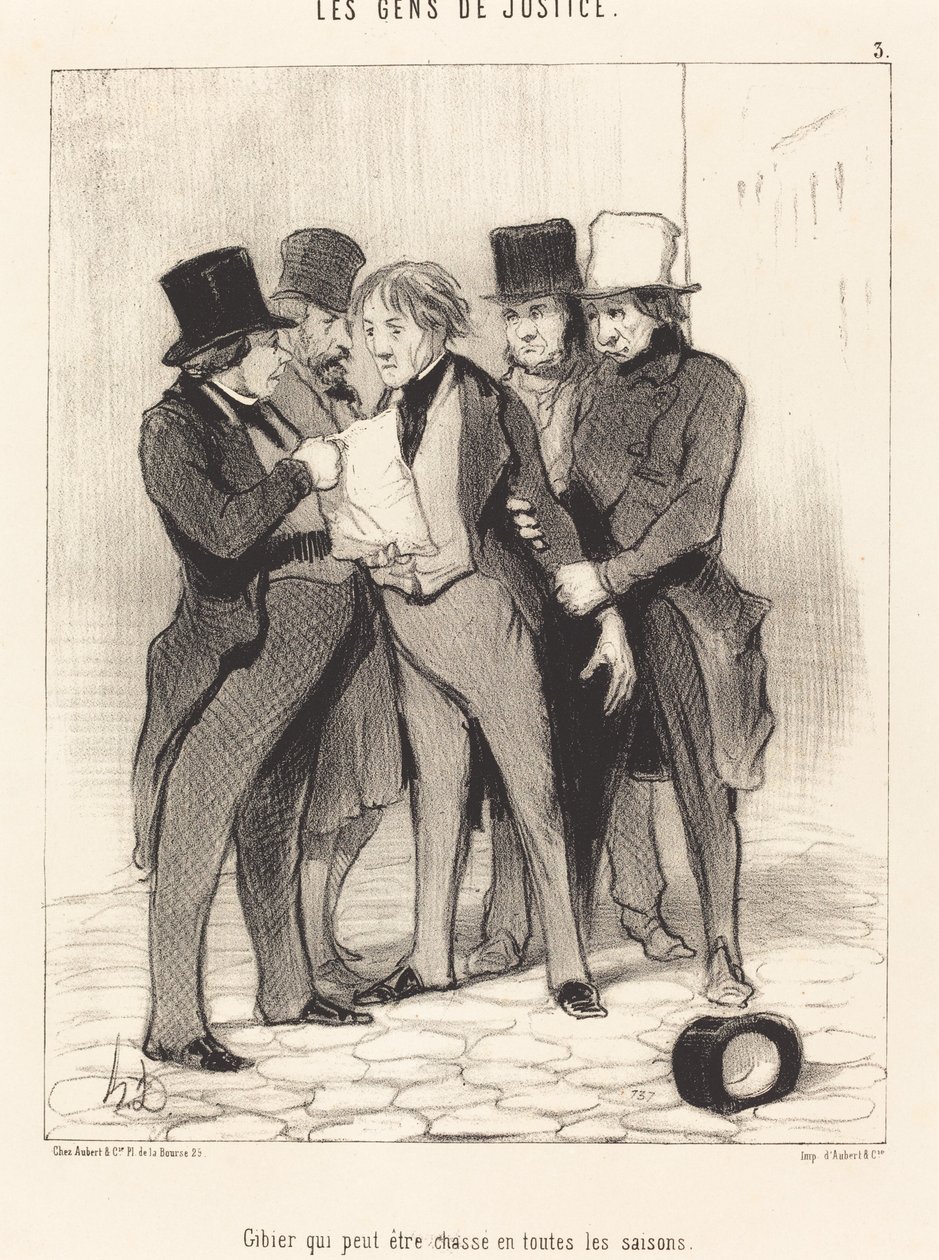 Her mevsim avlanabilen oyun by Honoré Daumier